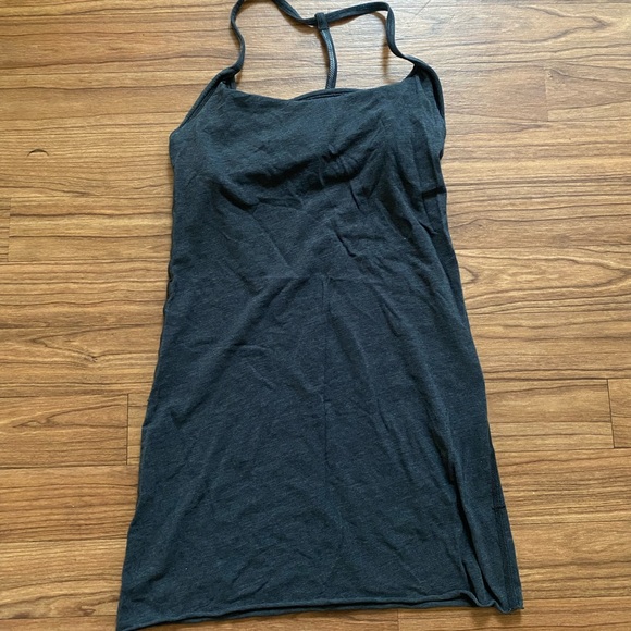 Lululemon Athletica Charcoal Tank Top Diversity Tank Shelf-bra gray - Picture 3 of 4